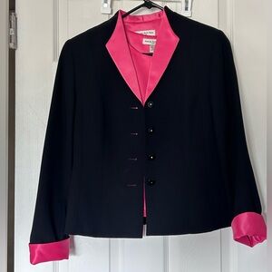 Amanda Smith Petite Collection silk top and blazer